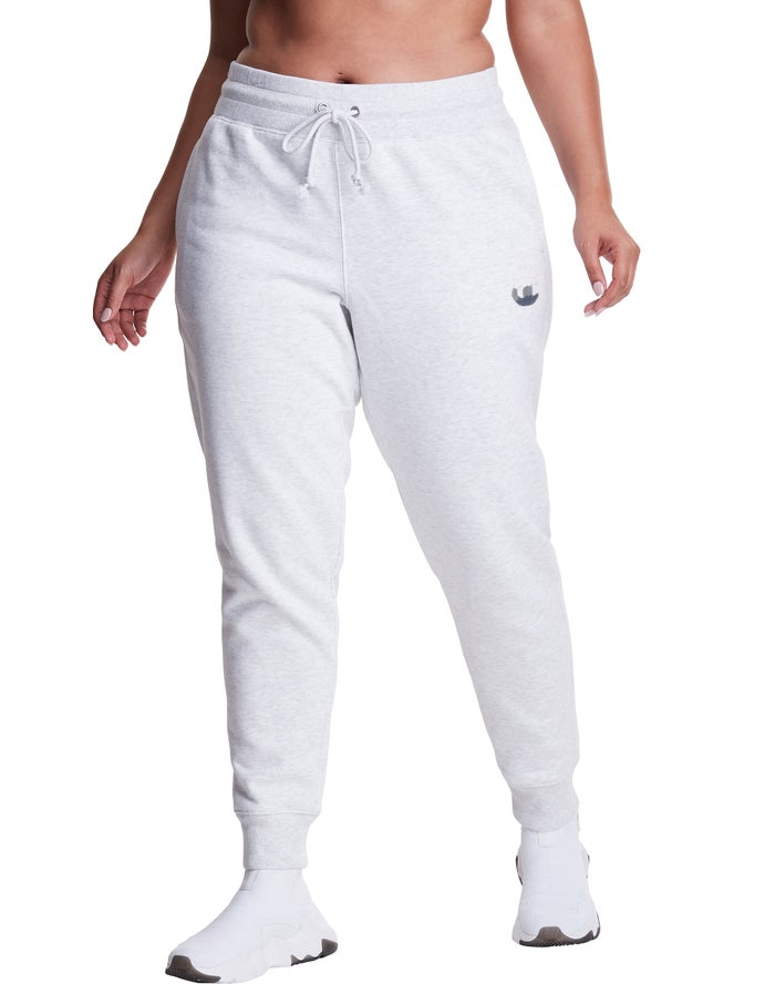 Champion Plus Reverse Weave Ombre Chenille Logo Kadın Joggers Gri ( NVOGJD602 )